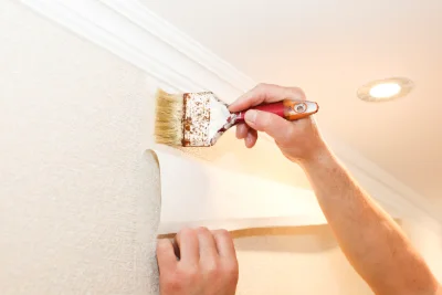 Pose de papier peint à Dom-le-Mesnil — revêtements muraux et toiles de verre